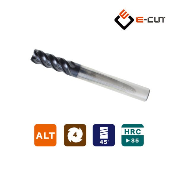 ECUT_SED4刃平刀立銑刀