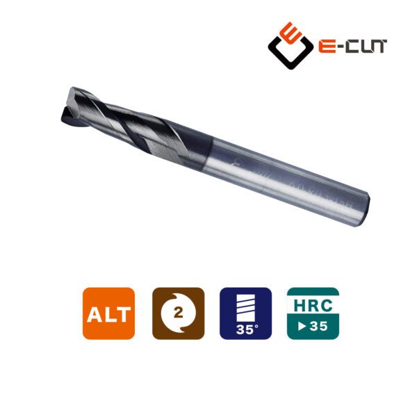 ECUT_SOD-2刃圓鼻銑刀