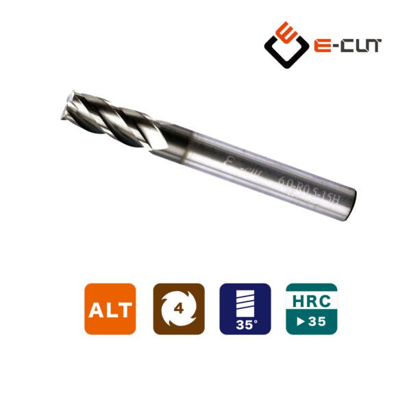 ECUT_SOD-四刃-圓鼻銑刀