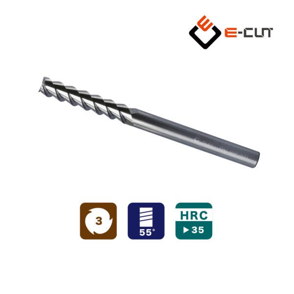 ECUT_Z5-長刃鋁用立銑刀-55度
